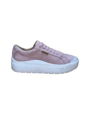 Dr. Scholls Women’s Pink Suede Casual Low Top Lace-Up Time Off Sneakers Size 7M